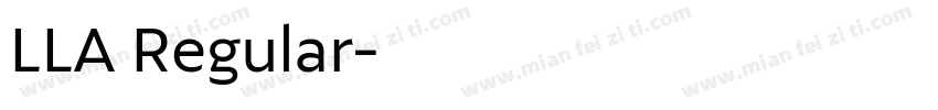 LLA Regular字体转换
